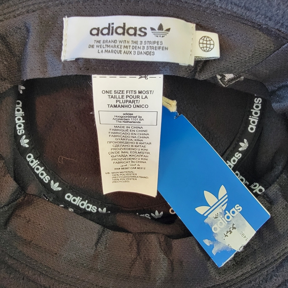 NWT Adidas Adicolor Gatorade Classic Winter Bucket Hat Black Fleece Logo OS - Picture 4 of 5